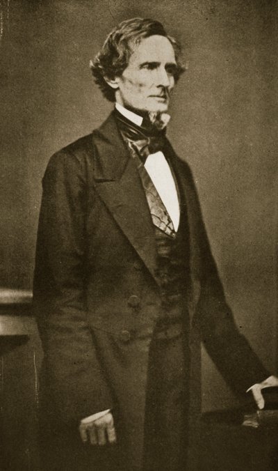 Jefferson Davis, Presidente de la Confederación del Sur, 1859-60 de Mathew B. Brady